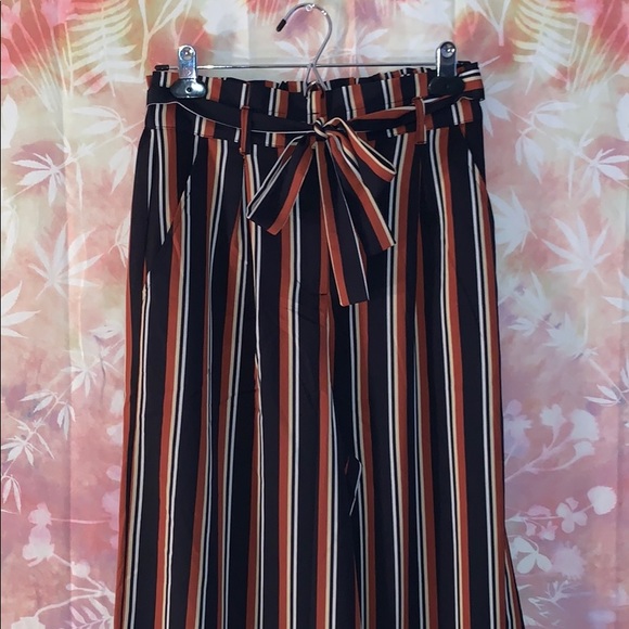 Free People Striped Culotte Pants - Picture 4 of 6